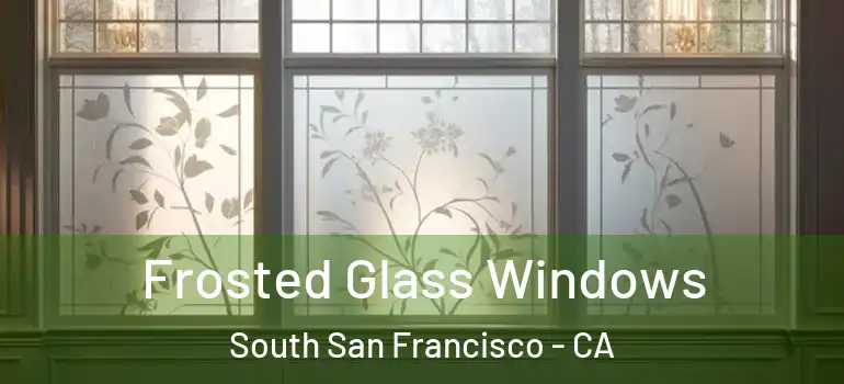  Frosted Glass Windows South San Francisco - CA