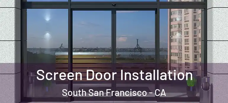  Screen Door Installation South San Francisco - CA